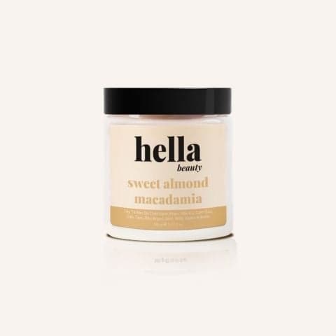Tẩy tế bào chết body hạnh nhân macca Hella Beauty 500g