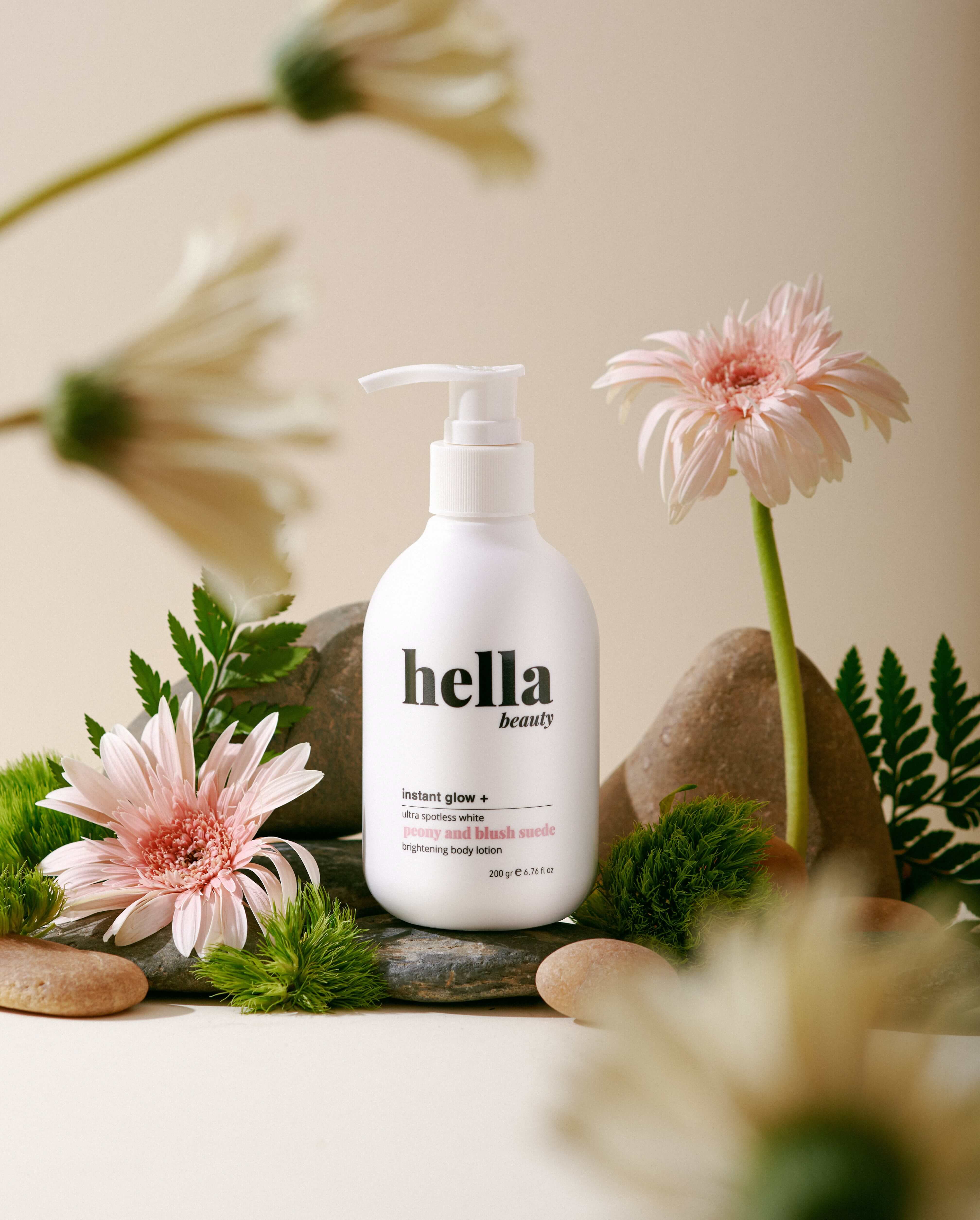 Kem Body trắng da nâng tone Hella Beauty 200g
